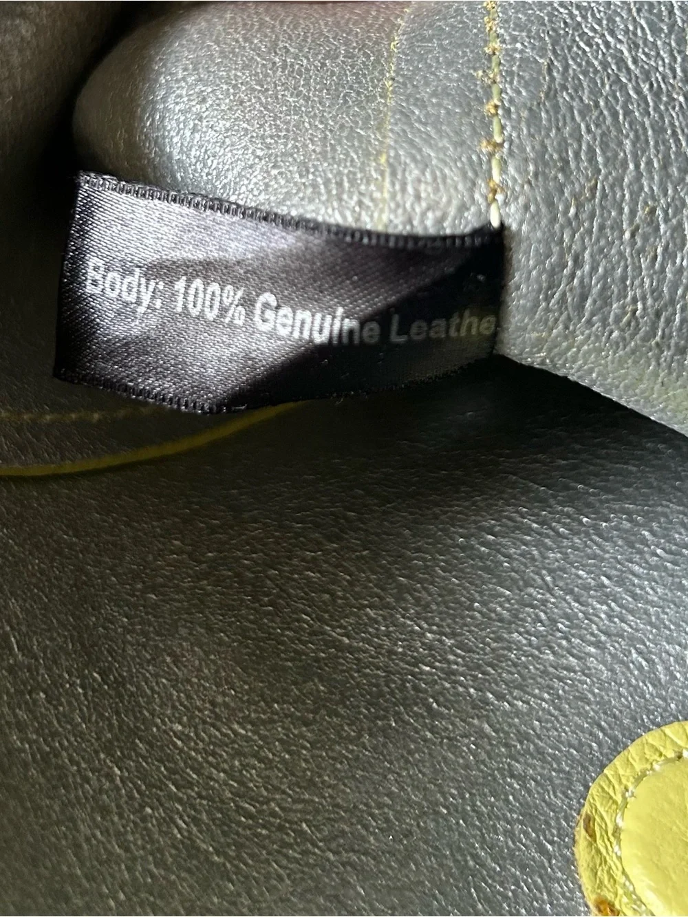 Isaac Mizrahi Lemon Yellow Leather Tassel Backpack